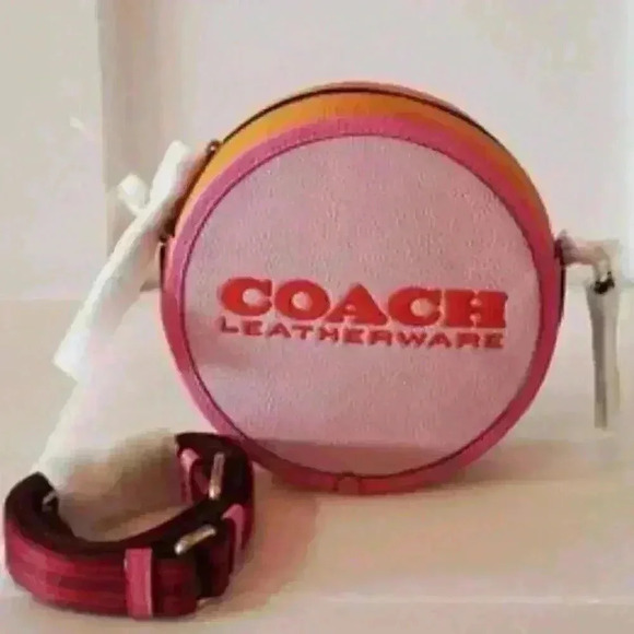 Coach Kia Circle Bag In Colorblock - Picture 2 of 9